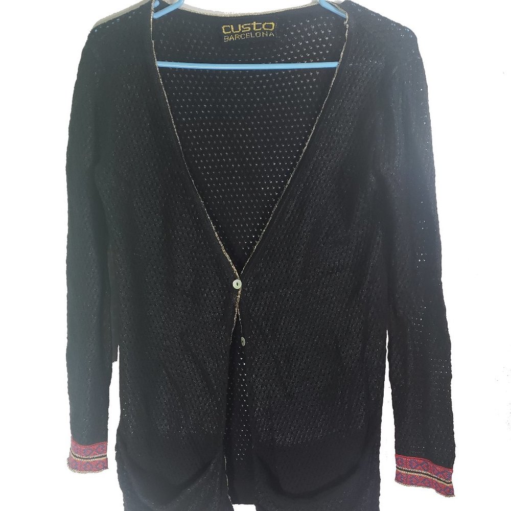 Custo Barcelona Deadstock Knit Shirt-Cardigan